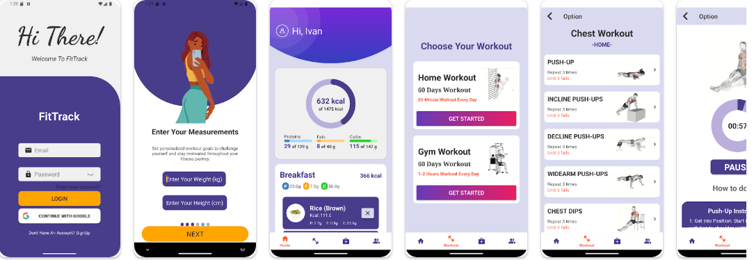 FitTrack Mobil Uygulama